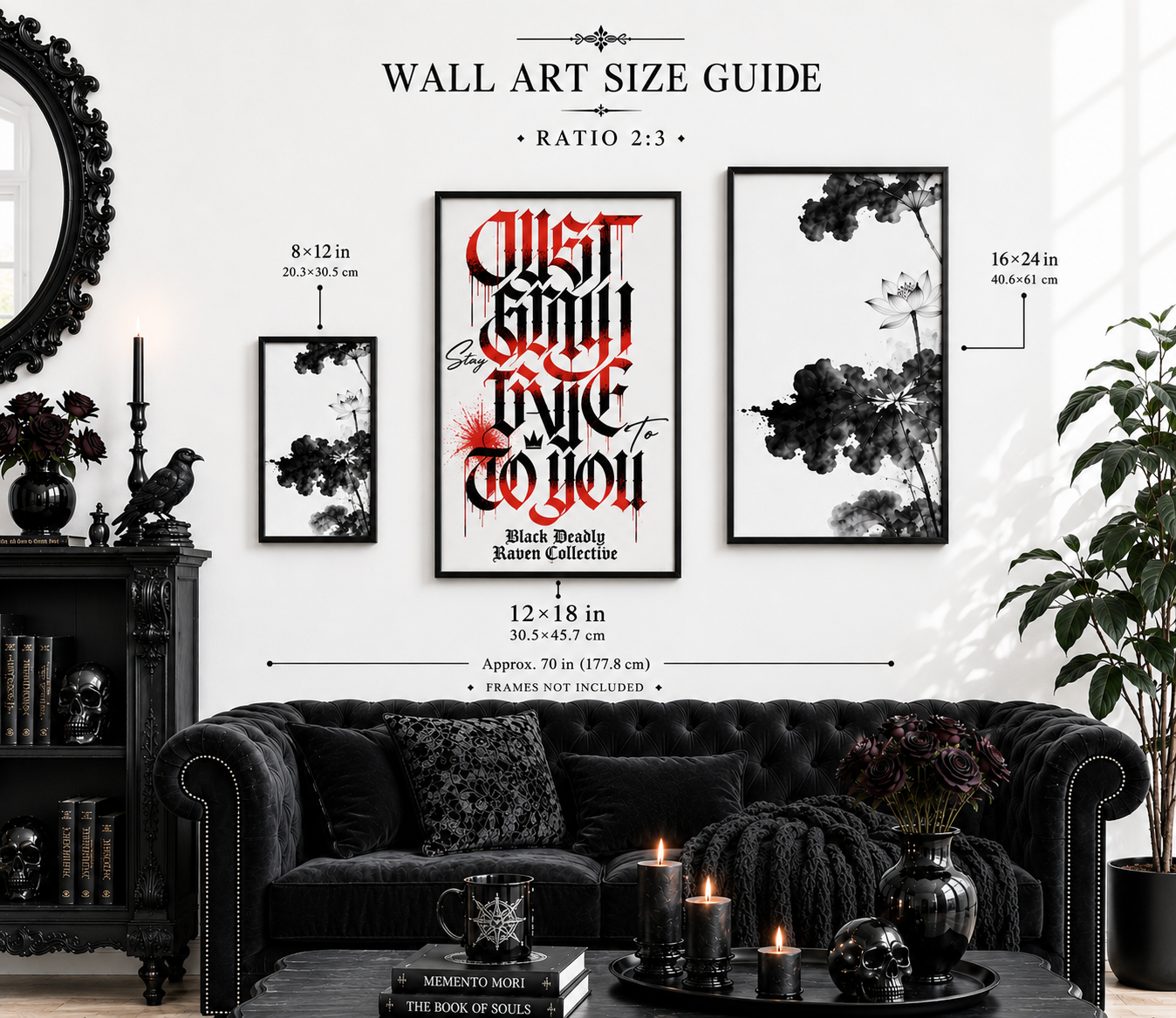 Stay True To You – Gothic Graffiti Art Print