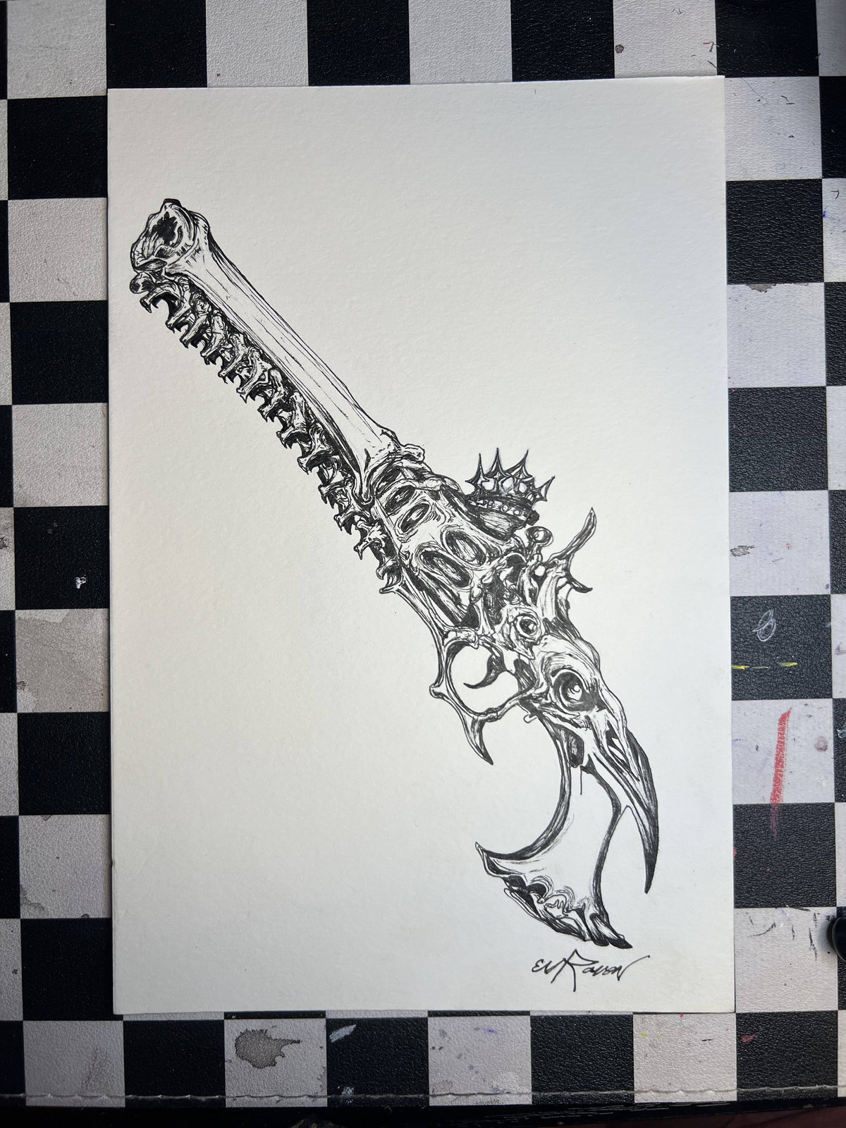Raven's Bone Gun - SOLD