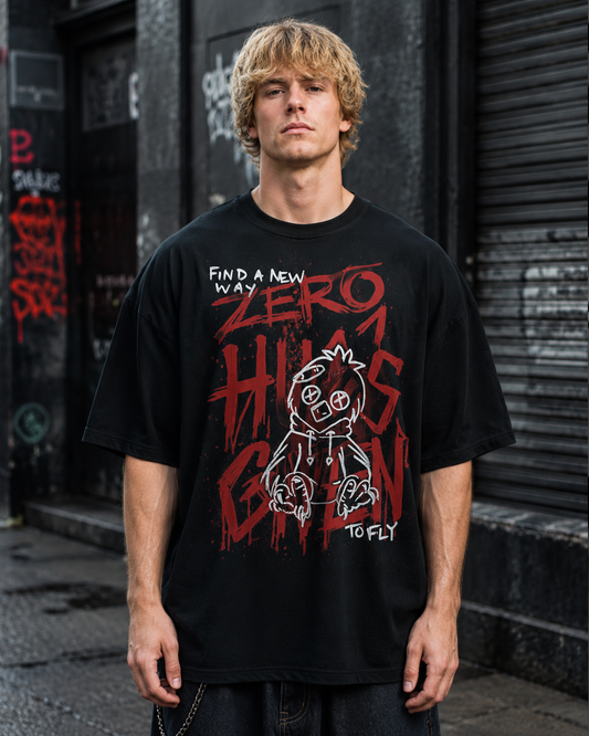 ZERO HUGS GIVEN — Oversized Graphic T-Shirt | Pre-Order