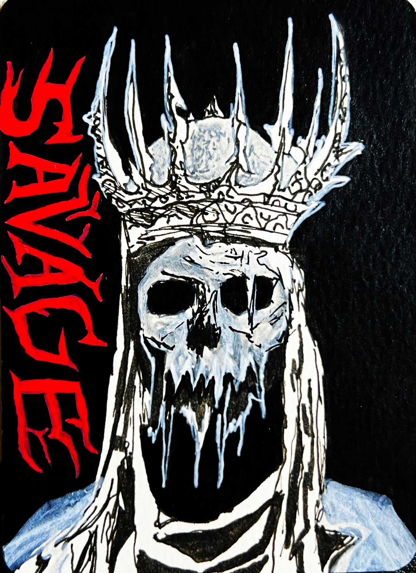 SAVAGE — Gothic Motivational Art Print