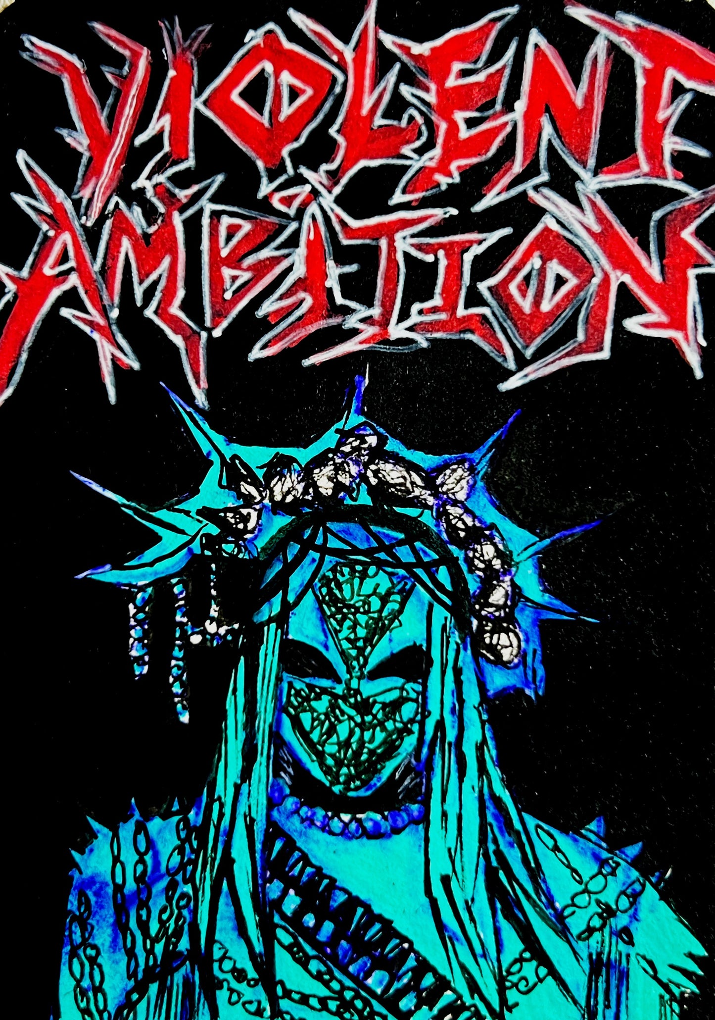 VIOLENT AMBITION — Gothic Motivational Art Print