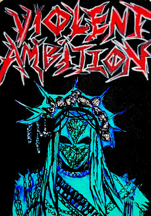 VIOLENT AMBITION — Gothic Motivational Art Print